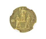 France 1804 Coronation Of Napoleon I 14mm Gold Medal - NGC MS63