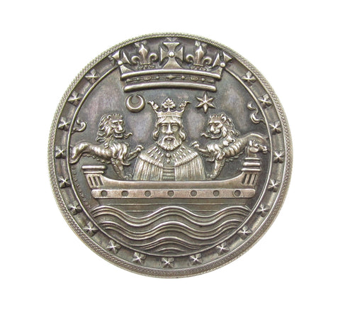 c.1870 The Royal Dart Yacht Club 38mm Silver Medal - By Wyon