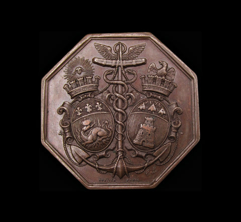 France 1862 Compagnie des Bateaux Imperial Decree 38mm Medal