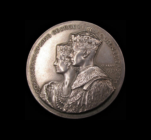 1937 George VI Coronation 35mm Silver Medal - By Pinches