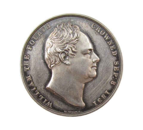 1831 Coronation Of William IV 33mm Silver Medal - By Wyon