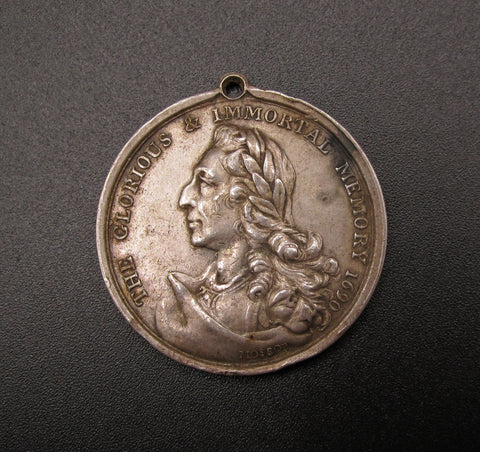 1690 William III Orange Association 35mm Silver Medal - By Mossop