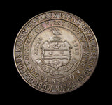 1913 George V Borough of Blackburn Royal Visit 32mm Silver Medal - Cased