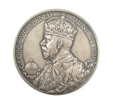 1911 George V Coronation 51mm Silver Medal - Cased