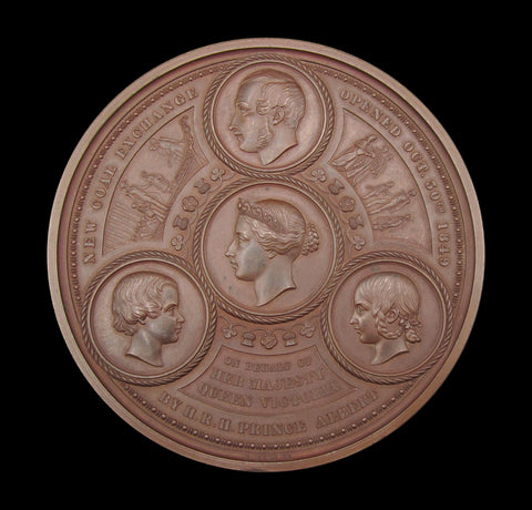 1849 Opening Of The Coal Exchange 89mm Medal - By Wyon