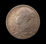 1897 Victoria Diamond Jubilee 26mm Silver Medal - With Envelope