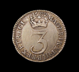William & Mary 1689 Maundy Threepence - VF