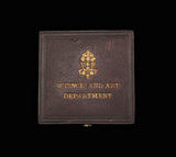 1891 Victoria Department of Science & Art 39mm Bronze Medal - By Wyon