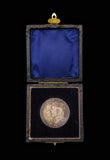 1913 George V Borough of Blackburn Royal Visit 32mm Silver Medal - Cased
