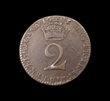 William & Mary 1693 Maundy Twopence - NVF