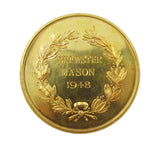1948 Royal Academy Of Dramatic Art 38mm Bancroft Prize Gold Medal - To Brewster Mason