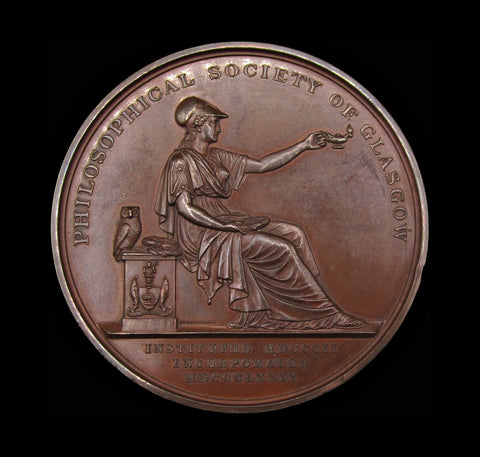 1880 Glasgow Philosophical Society 64mm Award Medal