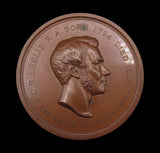 1870 Charles Leslie Art Union Of London 55mm Medal - By Wyon