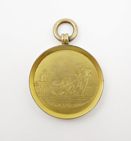 1886 Banffshire Champion Ploughman 30mm Gold Medal