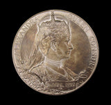 1902 Edward VII Coronation 55mm Silver Medal - Cased