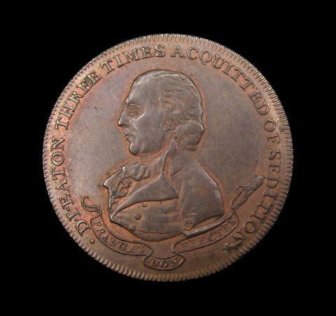 1795 Middlesex Daniel Eaton Halfpenny Token - DH 301