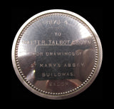1873-74 Institute Of British Architects 57mm Silver Medal - Cased