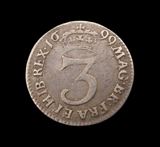 William III 1699 Maundy Threepence - Good Fine