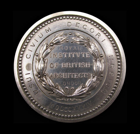 1873-74 Institute Of British Architects 57mm Silver Medal - Cased