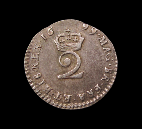William III 1699 Maundy Twopence - EF