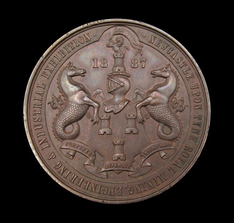 1887 Newcastle Mining & Industrial Exhibition 51mm Bronze Medal