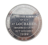 1929 Lochaber Aluminium Ingots 45mm Medal