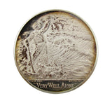 1965 Winston Churchill 'Very Well Alone' 39mm Silver Medal