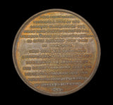 1848 Voyage Of The Junk Keying 45mm Bronze Medal - By Halliday