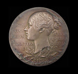 1897 Victoria Diamond Jubilee 56mm Silver Medal - Cased