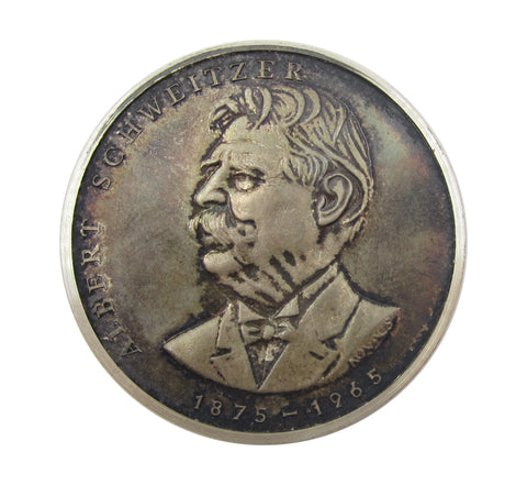 Germany 1965 Albert Schweitzer 39mm Silver Medal - Cased