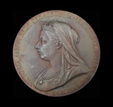 1897 Victoria Diamond Jubilee 56mm Silver Medal - Cased
