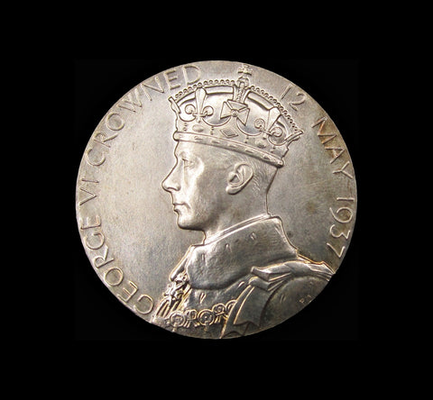 1937 George VI Silver Jubilee Royal Mint 32mm Silver Medal - Boxed