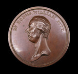 1814 Death Of William Pitt 54mm Memorial Medal - By Wyon