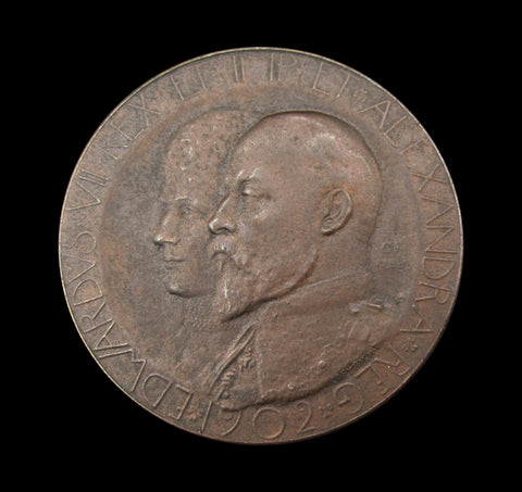 1902 Edward VII Coronation 35mm Bronze Medal - By Frampton