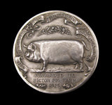 1925 National Pig Breeders Association 51mm Silver Medal - Cased