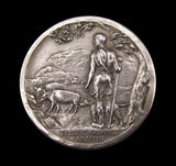 1925 National Pig Breeders Association 51mm Silver Medal - Cased