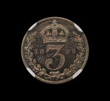 Victoria 1893 Proof Threepence - NGC PF63