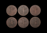 1907-1913 Set of 12 x Silver & Bronze Royal Agricultural Society of England 55mm Medals