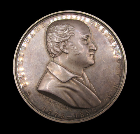 1868 Richard Westmacott Art Union Of London 55mm Silver Medal - By Wyon