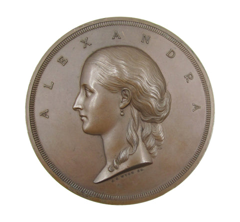 1863 Alexandra Of Denmark Entry Into London 77mm Medal - Cased