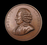 c.1830 Liverpool Botanic Garden Charles Linnaeus 51mm Medal