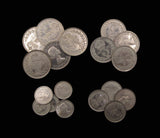 Elizabeth II 1971 4 x Full Maundy Set of 18 Coins = 45 Pence