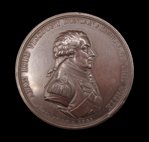 1797 Admiral Duncan Battle of Camperdown 49mm Medal - By Hancock