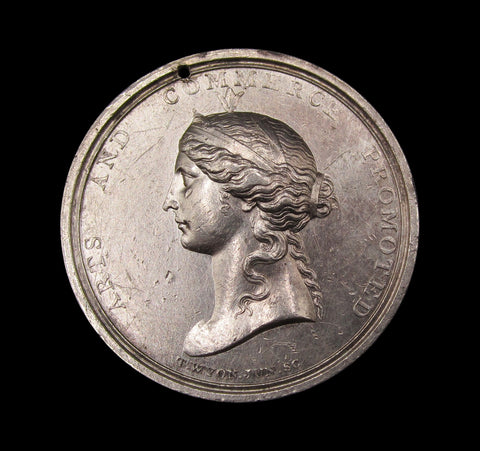 1753 Society Of Arts 40mm Silver Isis Medal - By Wyon