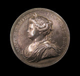 1713 Peace Of Utrecht 35mm Silver Medal - By Croker
