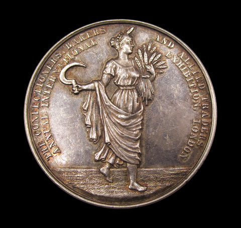1907 Confectioners, Bakers & Traders Exhibition 48mm Silver Medal
