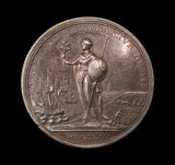 1713 Peace Of Utrecht 35mm Silver Medal - By Croker