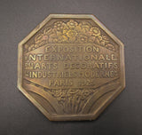 France 1925 International Exposition 71mm Bronze Medal - By Turin