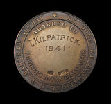 1941-1942 Thetford Grammar School 35mm Silver Award Medal Pair