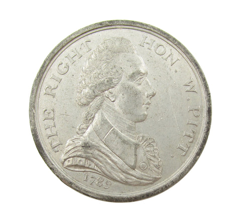 1789 William Pitt & Edward Thurlow 33mm Penny Token